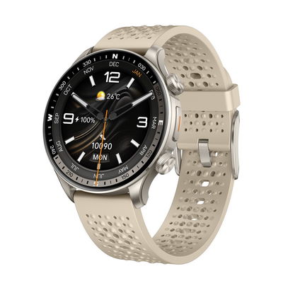 Beli KW330A Bentuk Bulat Jam Pintar 1.6 Inci Pria Bergaya Jam Pintar Waterproof pembuatan online