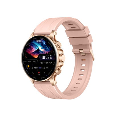 Beli KW266 Revolusioner 1.6-Inch Bulat AMOLED Smartwatch dengan Bluetooth Calling dan Sensor Lanjutan pembuatan online