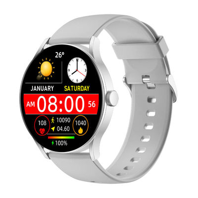 KW218B Bentuk Bulat Jam Tangan Cerdas AMOLED Tampilan Cerdas Cerdas Wanita