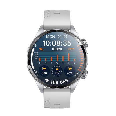 KW332 1.6 Inch Full Screen Display Smartwatch 5ATM Waterproof Dengan 6 Posisi Satelit