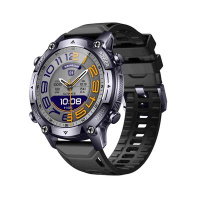 KW350 AMOLED AI Smartwatch dengan Real-Time Activity & Sleep Trackers AI Q&A 5ATM Waterproof