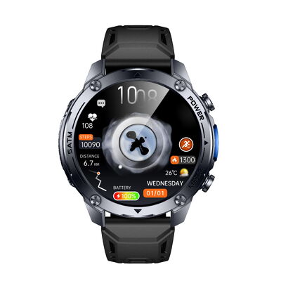 Jam Tangan Pintar Olahraga GPS KW300 dengan Layar AMOLED Tahan Air 5ATM